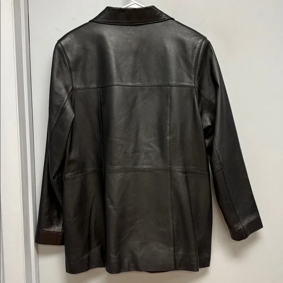 Franklin Allen Women’s Black Genuine Leather Jacket / Blazer – Size L - Picture 2 of 9